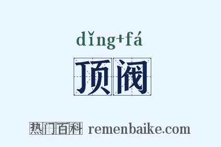 顶阀是什么意思的图片